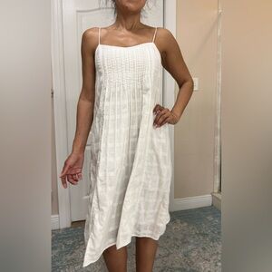 J. Crew White Midi Dress